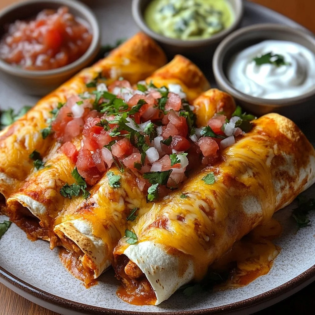 Crunchy Oven-Baked Chicken Taquitos