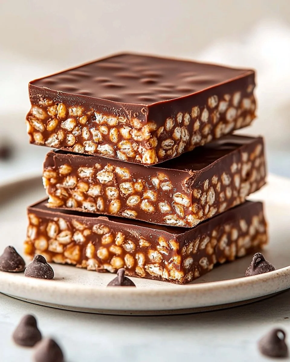 Easy No-Bake Chocolate Crunch Bars