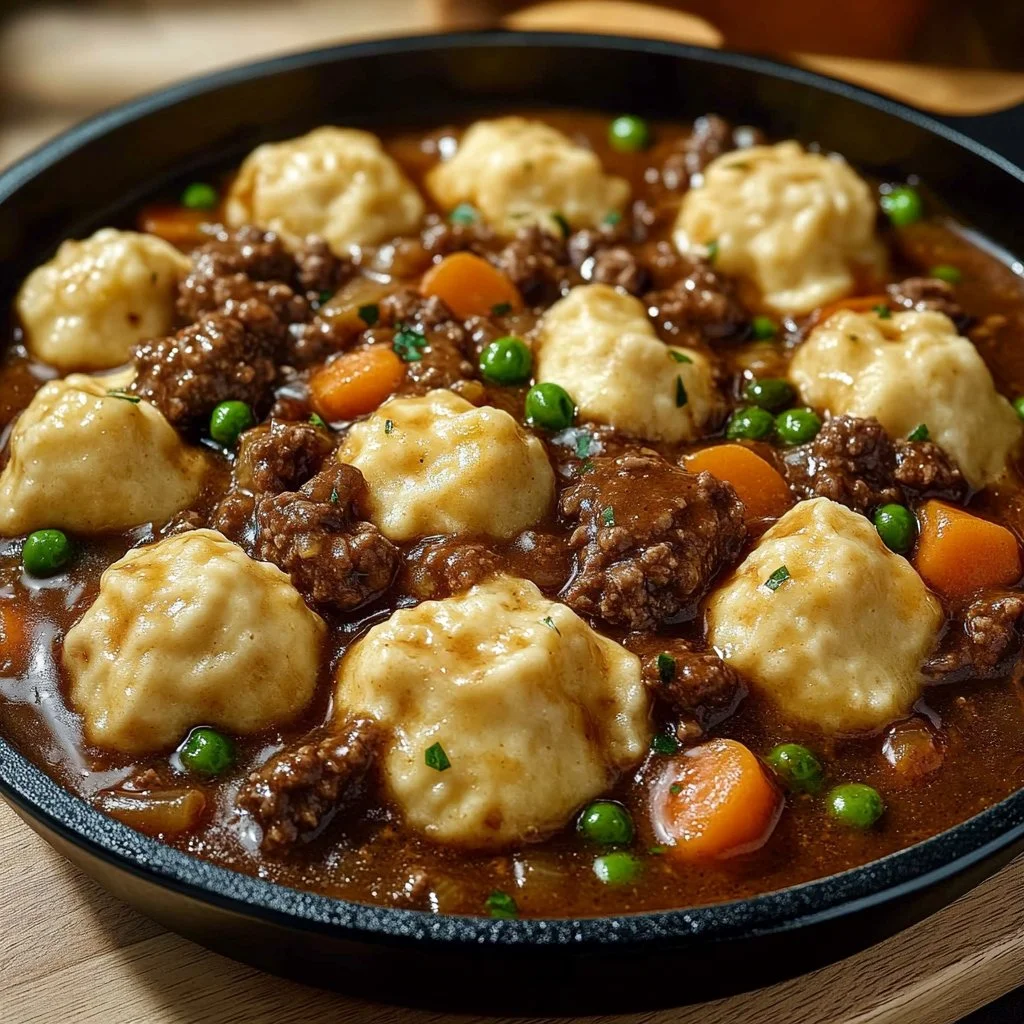 Ground Beef and Dumplings