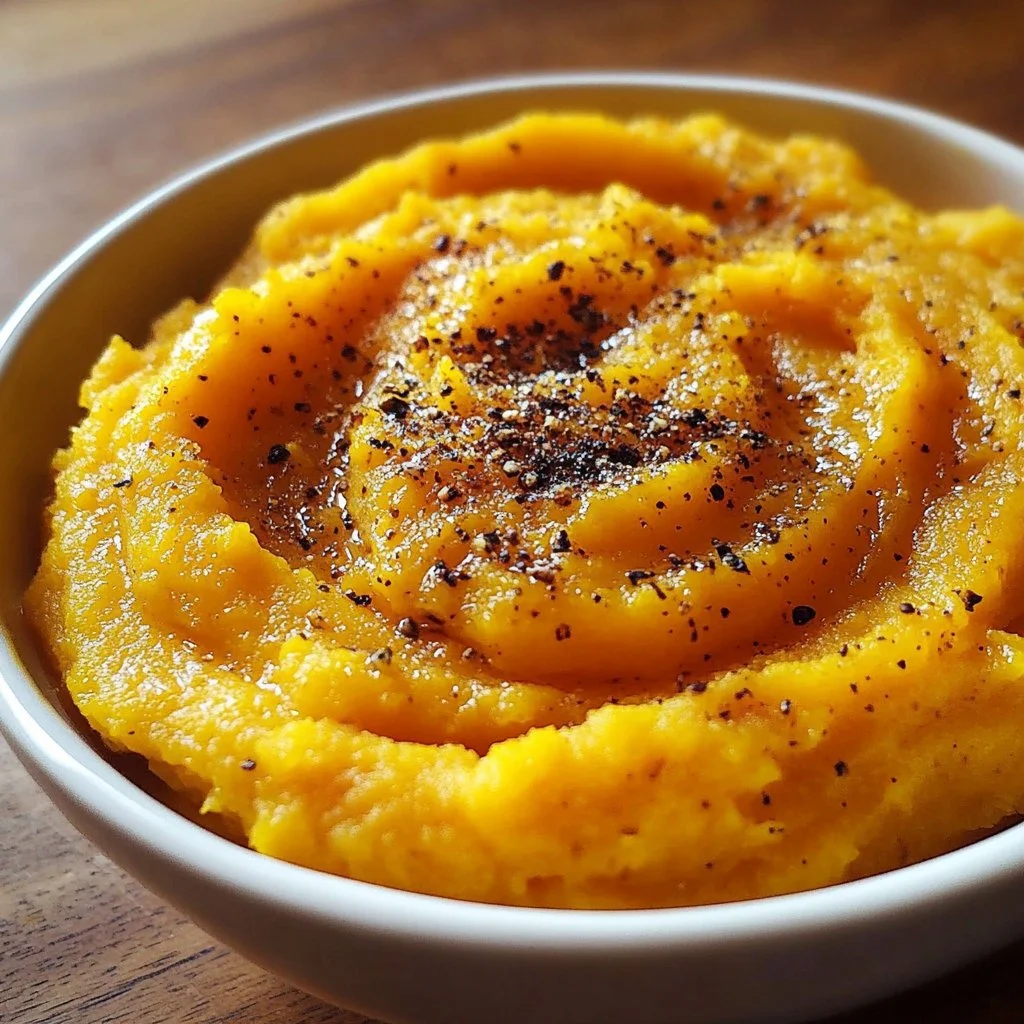 Roasted Garlic Mashed Butternut Squash
