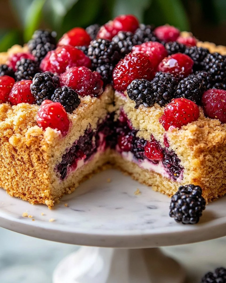 Simple Homemade Berry Cake