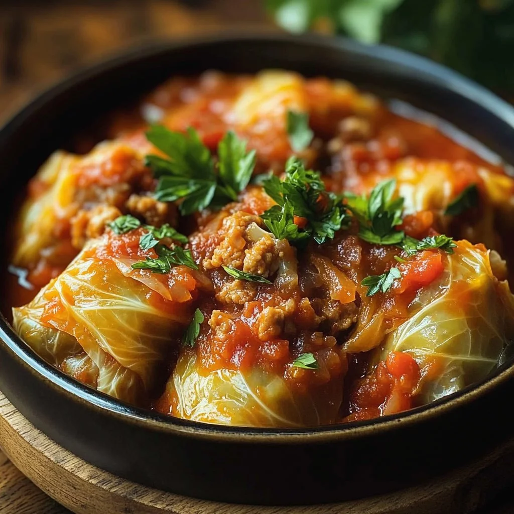 Slow Cooker Unstuffed Cabbage Rolls